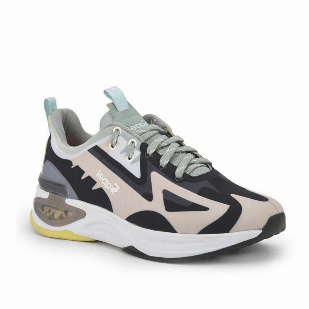 Camo Cross Training Shoes Leap7x Beige Sports Lacing Running Shoes For Men HANOVER-1 By Liberty