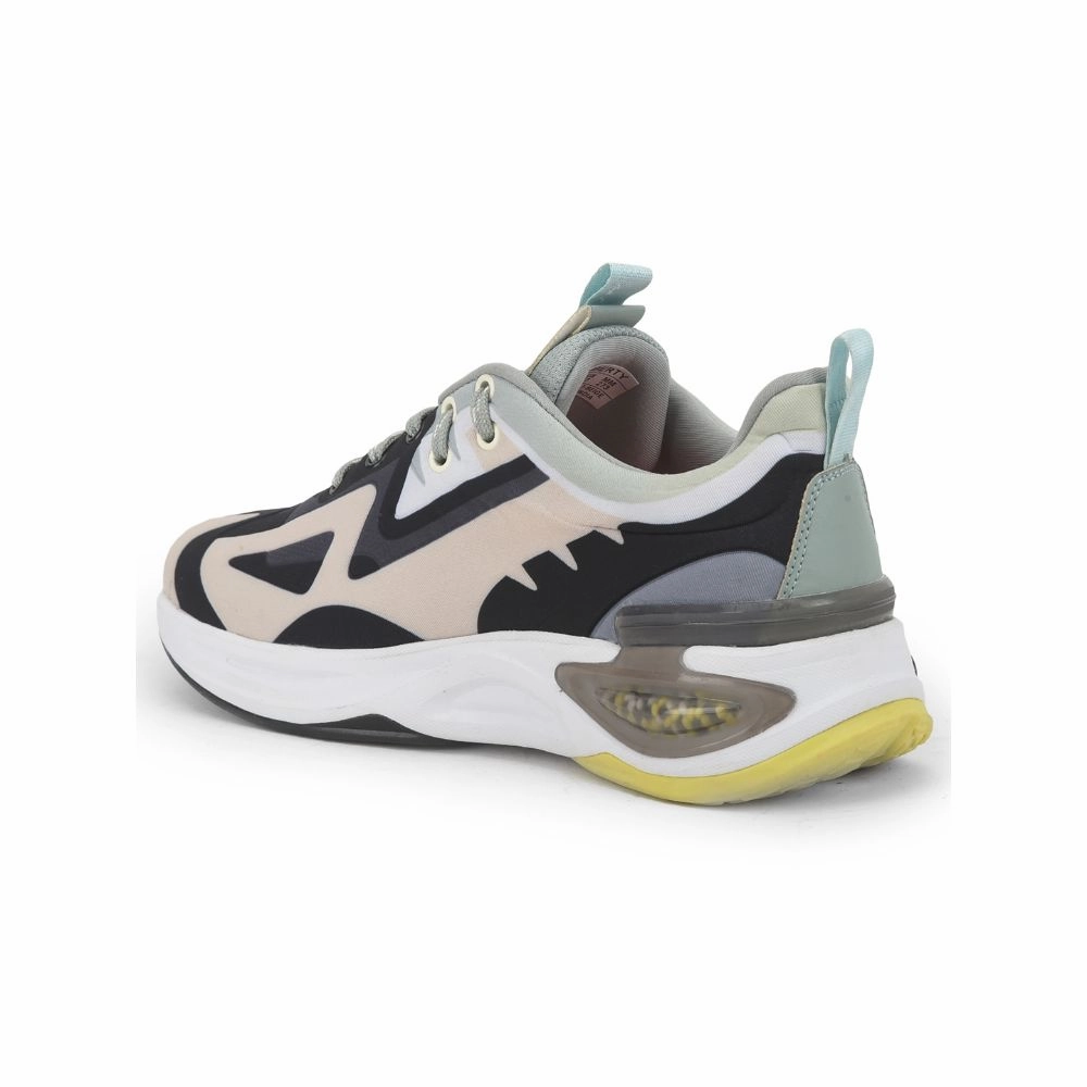 Leap7x Beige Sports Lacing Running Shoes For Men HANOVER-1 By Liberty Charged Aurora 2 Training Shoe