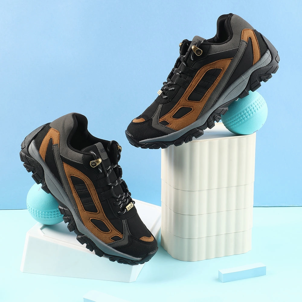 Guresu 2.0 Training Shoe Leap7x Black Sports Lacing Running Shoes For Men EAST-1 By Liberty