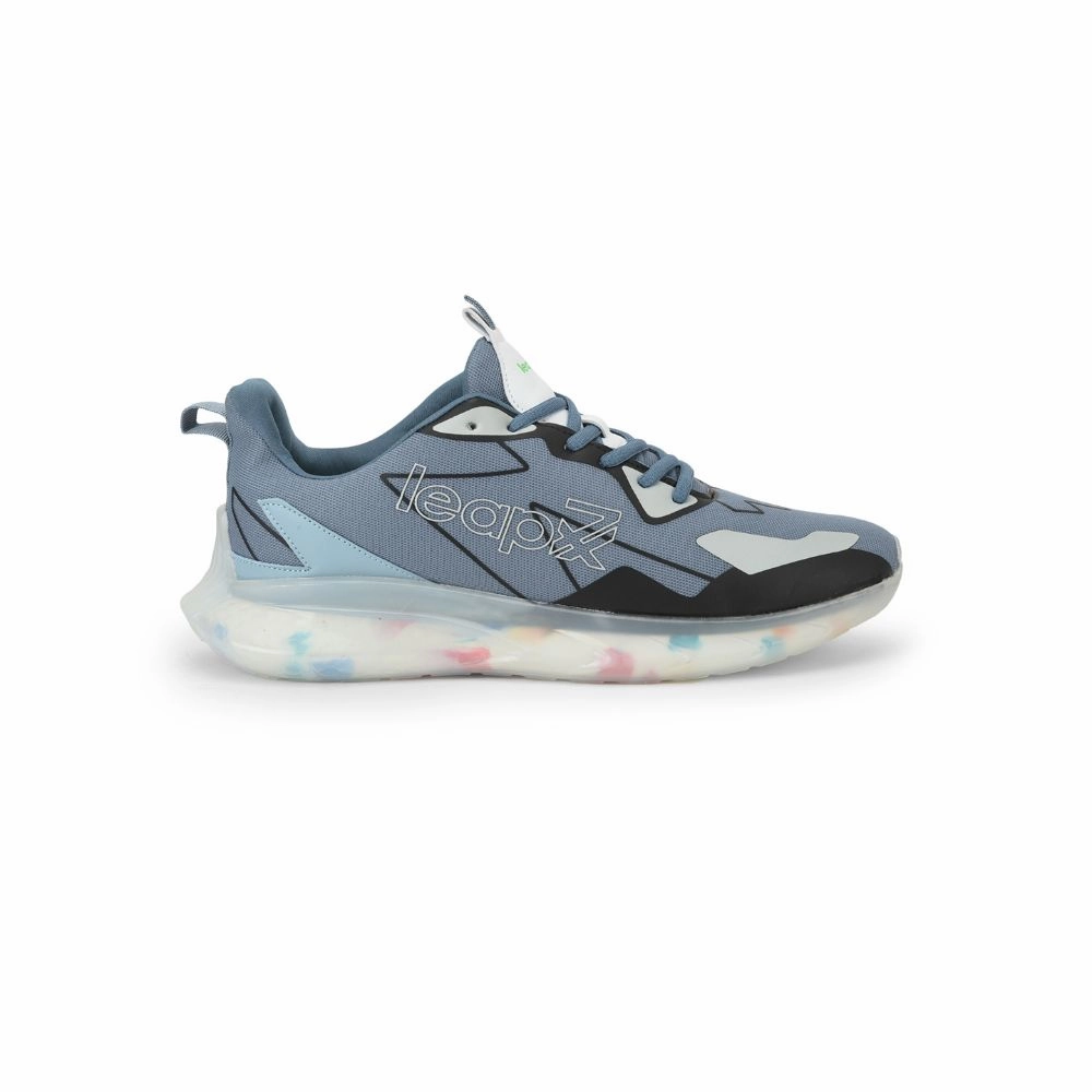 Best Budget Training Shoes Leap7x Lacing Sports Shoes For Men (S.BLUE) FLYING By Liberty