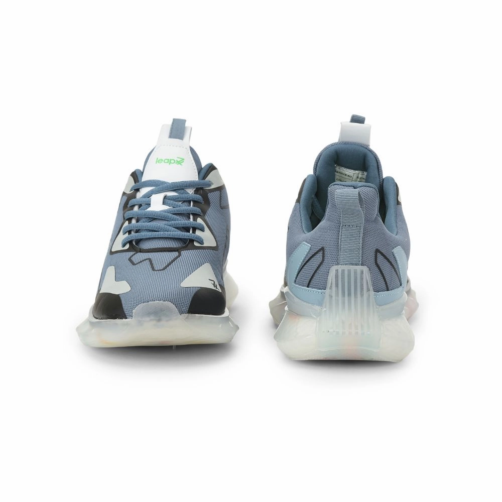 Training Shoes Under 1000 Leap7x Lacing Sports Shoes For Men (S.BLUE) FLYING By Liberty