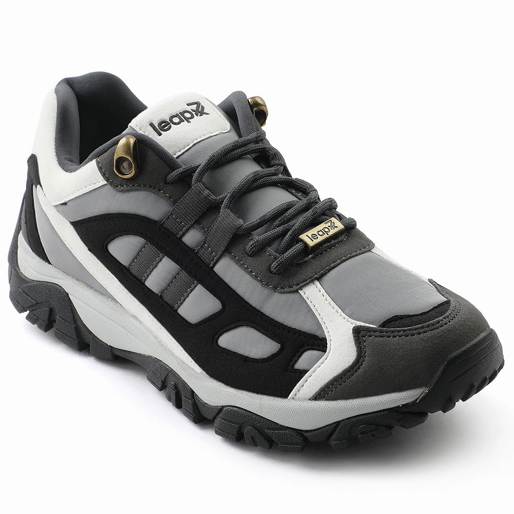 Leap7x Light Grey Sports Lacing Running Shoes For Men EAST-1 By Liberty Most Expensive Trainer Shoes