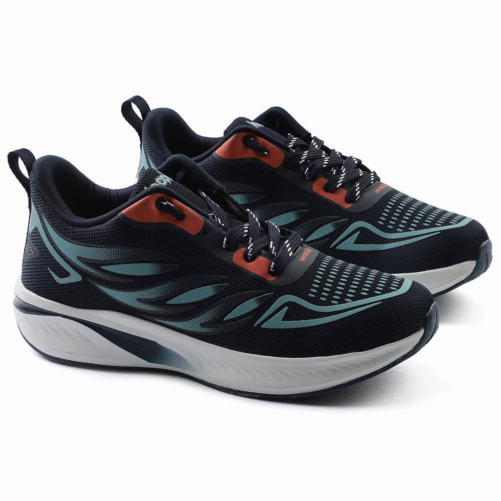 Jordan Brand Training Shoes Leap7x Navy Blue Sports Lacing Running Shoes For Men CASIO By Liberty