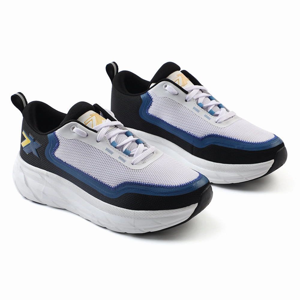 Leap7x White Sports Lacing Running Shoes For Men ROBUST-3E By Liberty Saucony Training Running Shoes