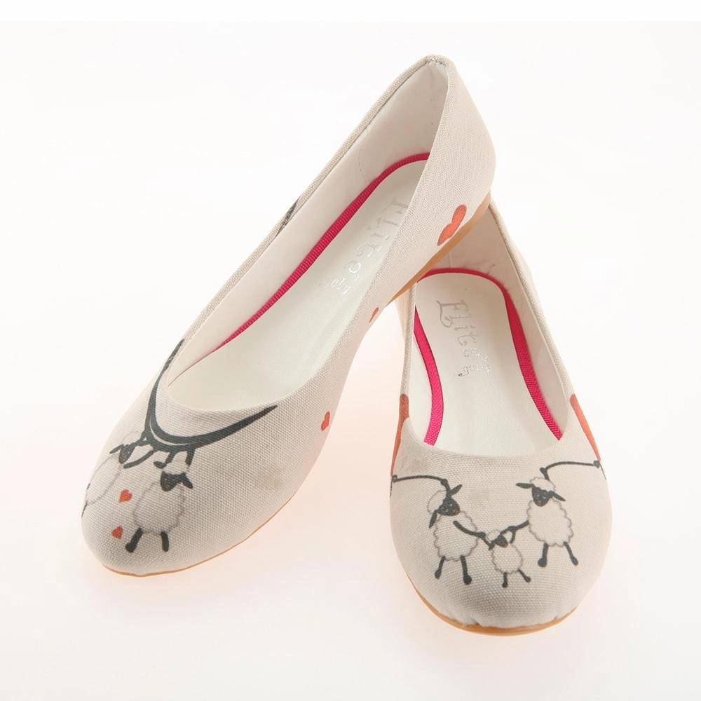 Sheep Love Ballerinas Shoes 1119 Breathable Desert Cool