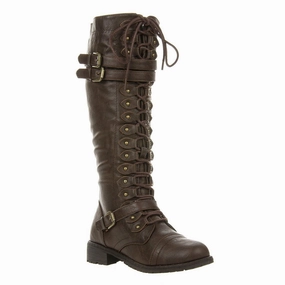Leatherette Triple Buckle Lace Up Knee High Boot Adidas Vl Court 3.0 Low Shoes