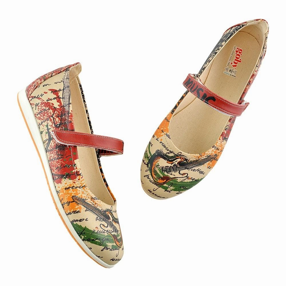 Ballerinas Shoes GOB105 Lace Tie