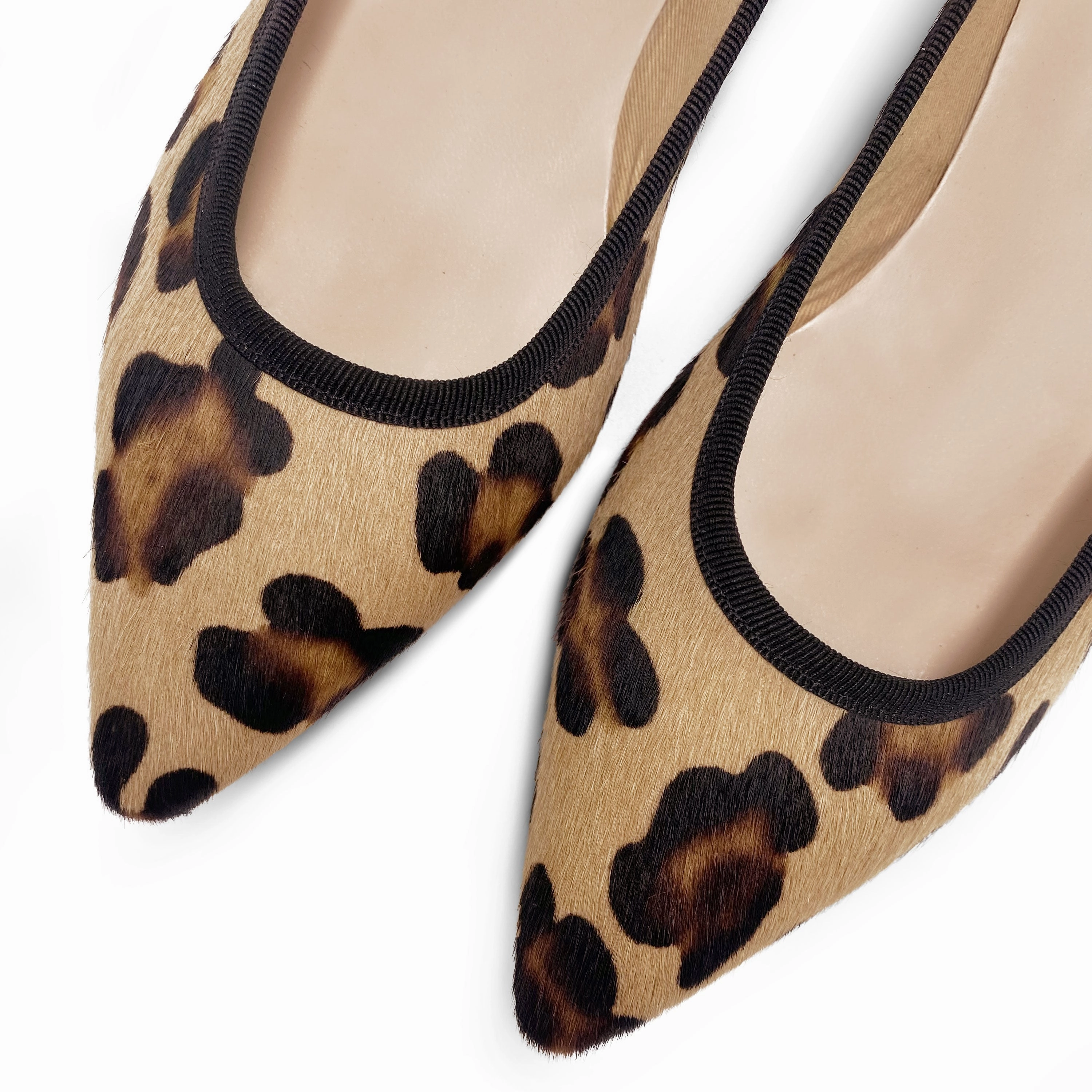 Leopard spotted calf hair pointed toe ballet flats Rack Room Shoes Dress Shoes