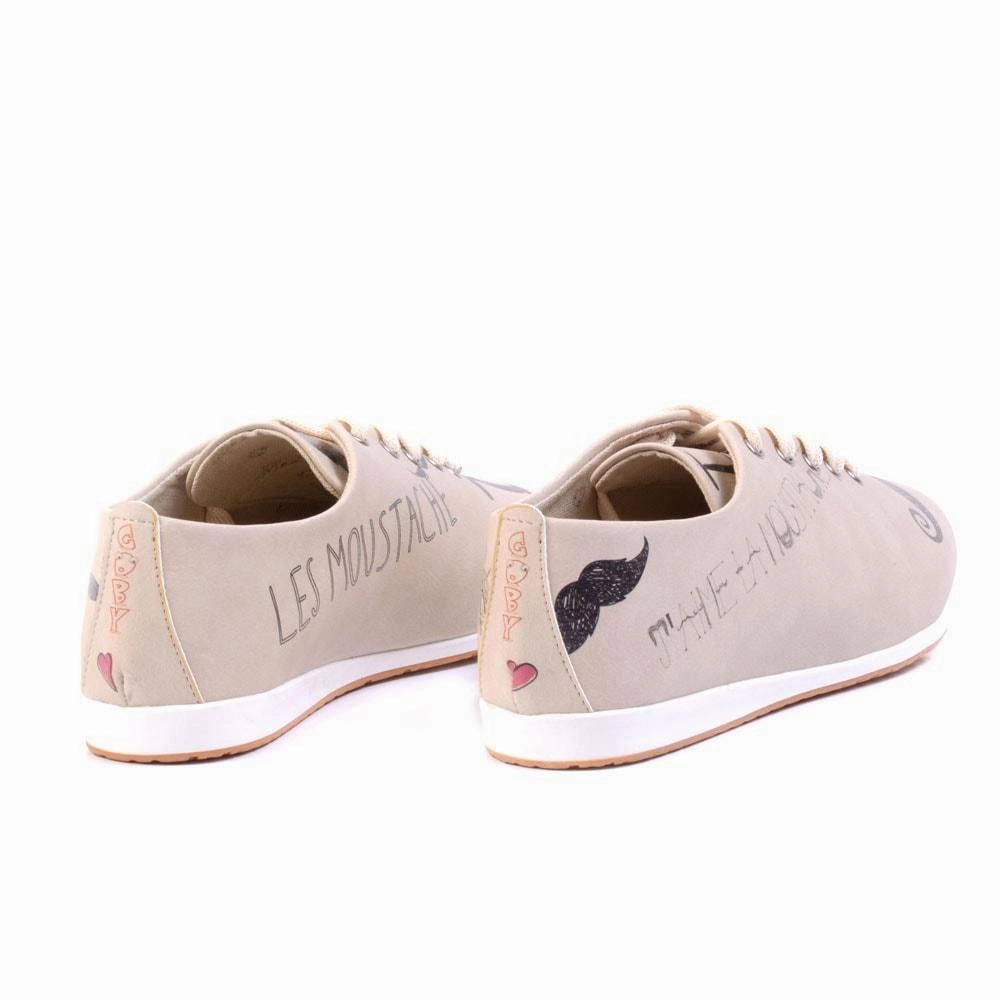 Les Moustache Ballerinas Shoes SLV183 New York
