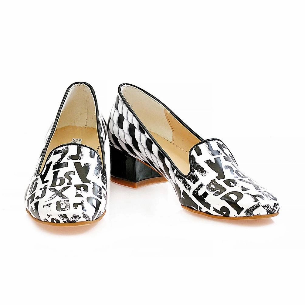 Airy Design Field Fast Letters Career Heel Shoes BYZ212