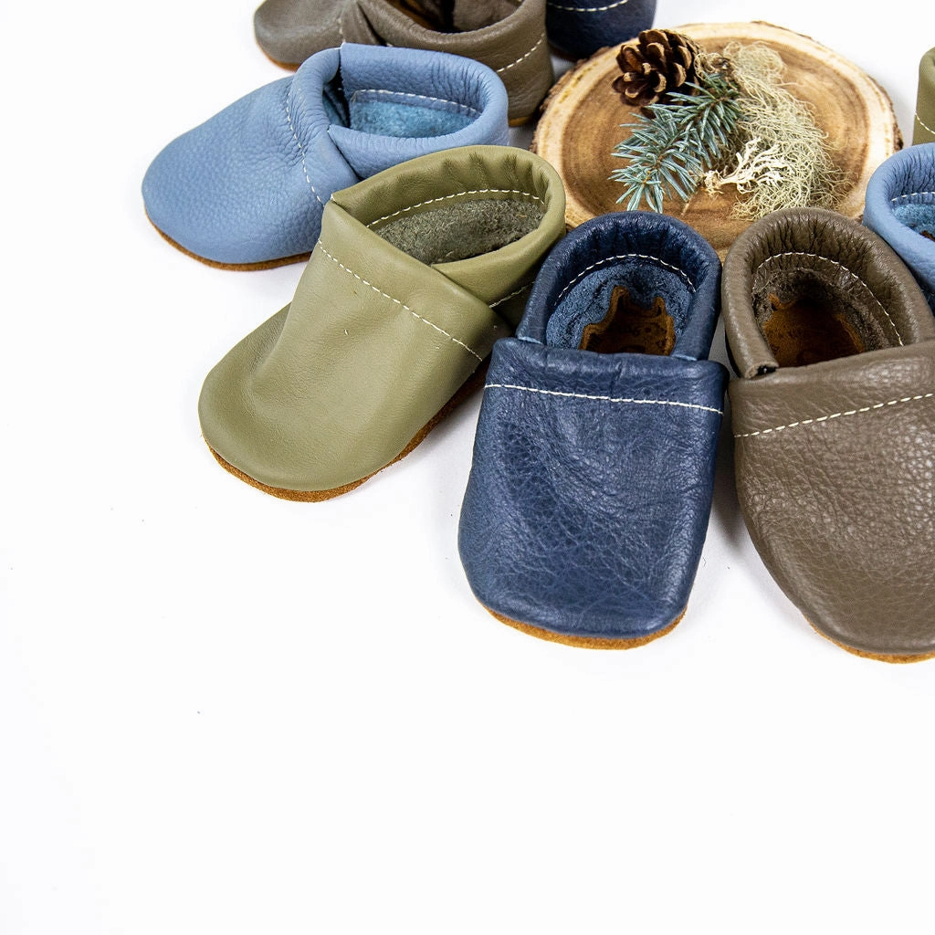 Lichen, Navy, Big Sky LOAFERS Leather Shoes Baby and Toddler