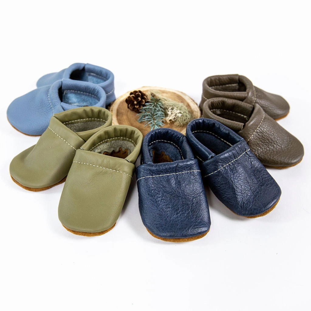 Lichen, Navy, Big Sky LOAFERS Leather Shoes Baby and Toddler