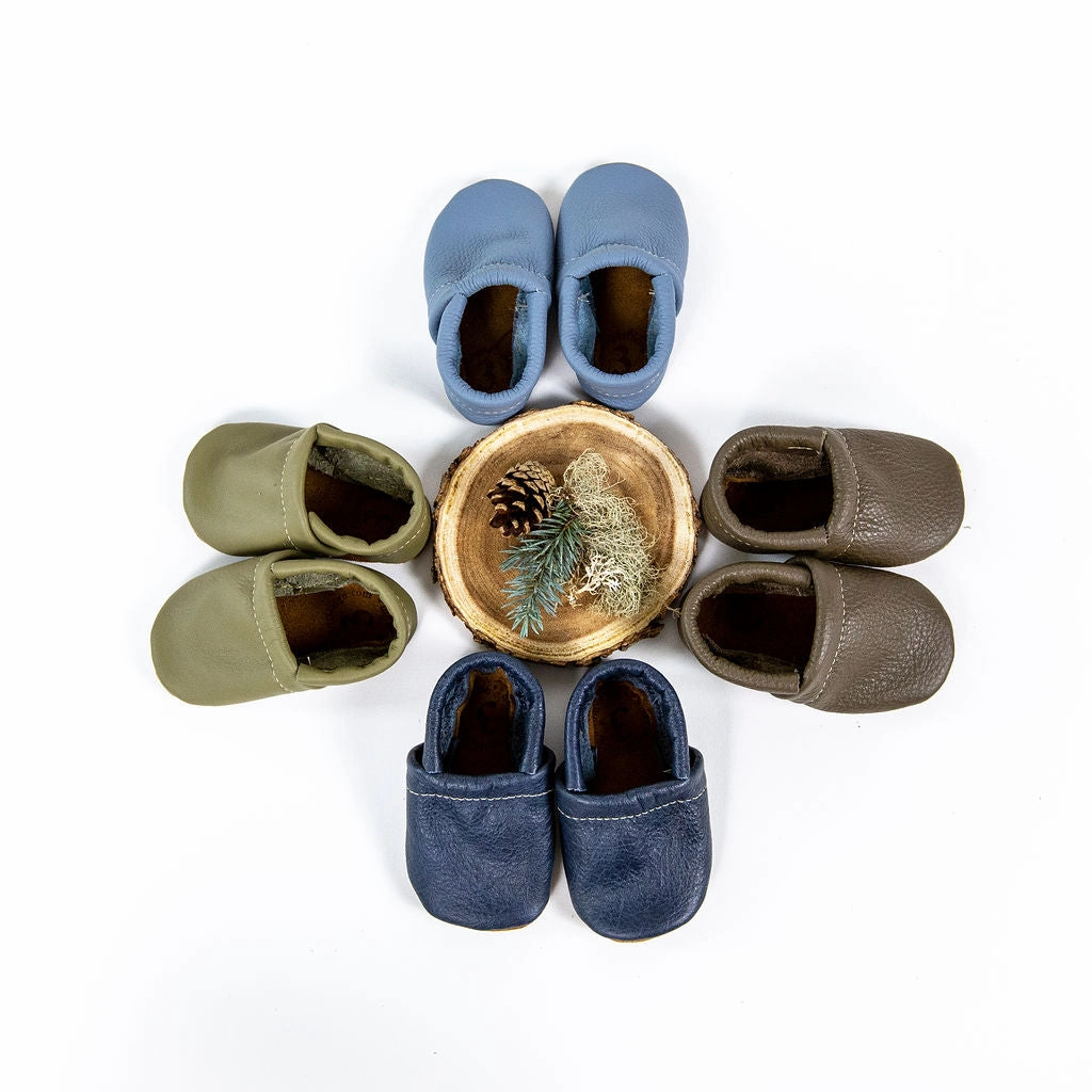 Lichen, Navy, Big Sky LOAFERS Leather Shoes Baby and Toddler