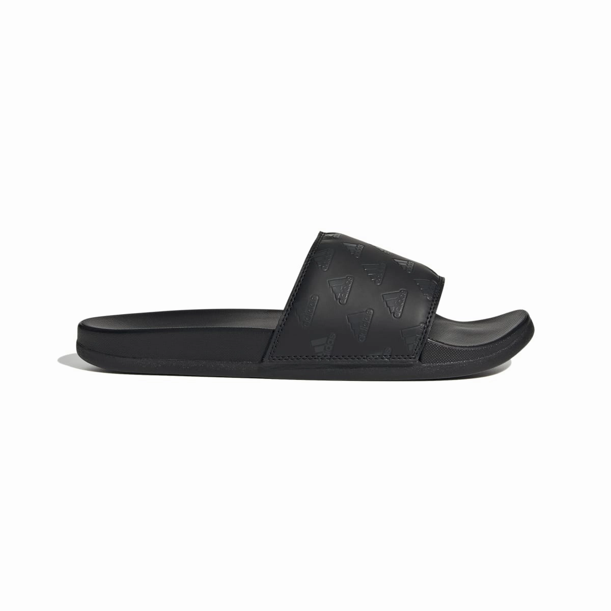 ADIDAS GV9736 ADILETTE COMFORT MN'S (Medium) Black/Carbon/Black Synthetic Sandals Soft Material
