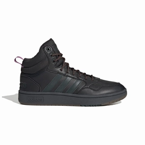ADIDAS GZ6681 HOOPS MID 3.0 WINTERIZED MN'S (Medium) Black/Green/Gum Synthetic Leather Basketball Shoes Play Hard