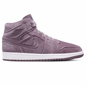 Air Jordan 1 Mid Wmns 'Purple Velvet' Softest Asics Shoes
