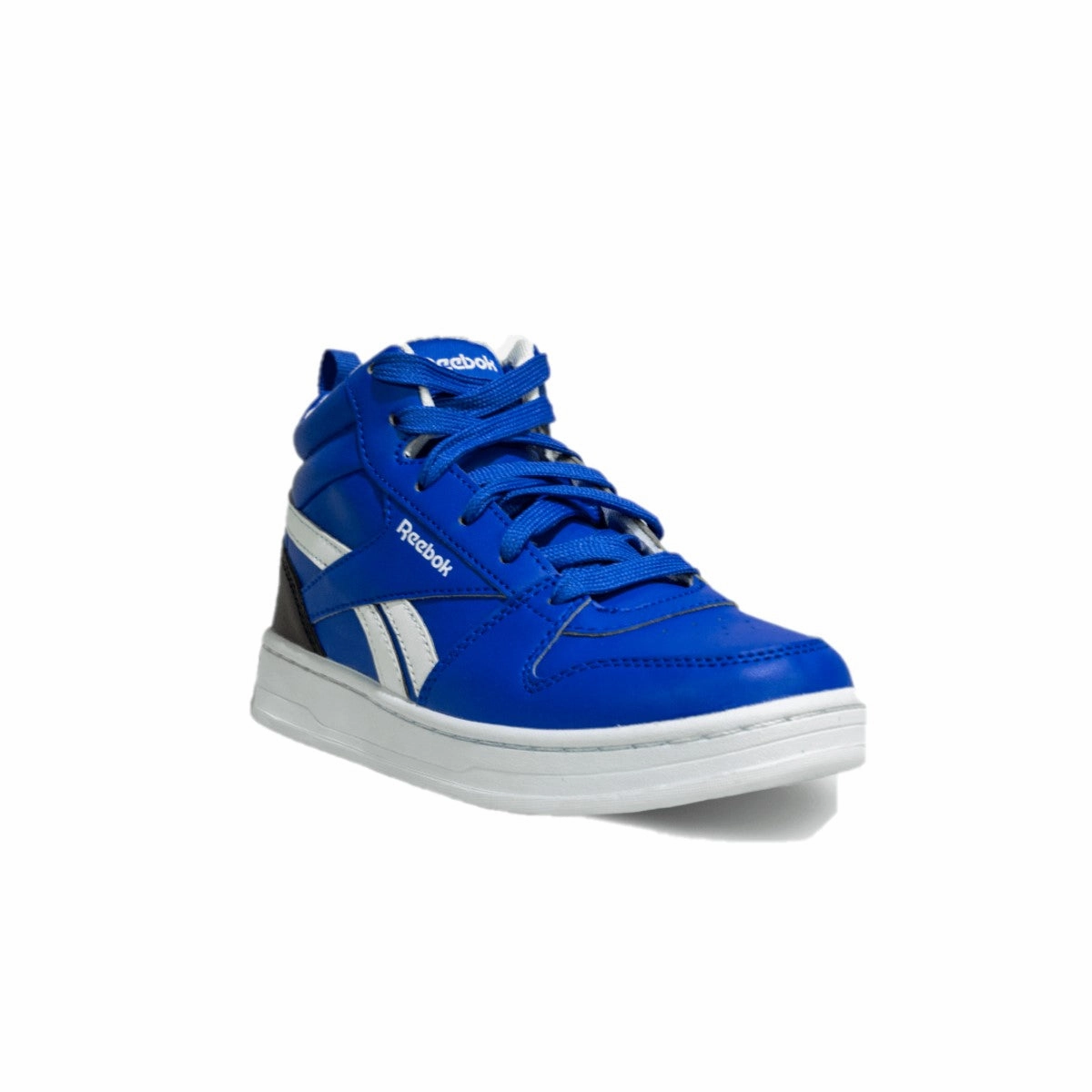 Quick Slip Fit Comfort Cushioning REEBOK GX3876 ROYAL PRIME KID'S (Medium) Blue/Black/White Synthetic Basketball Shoes
