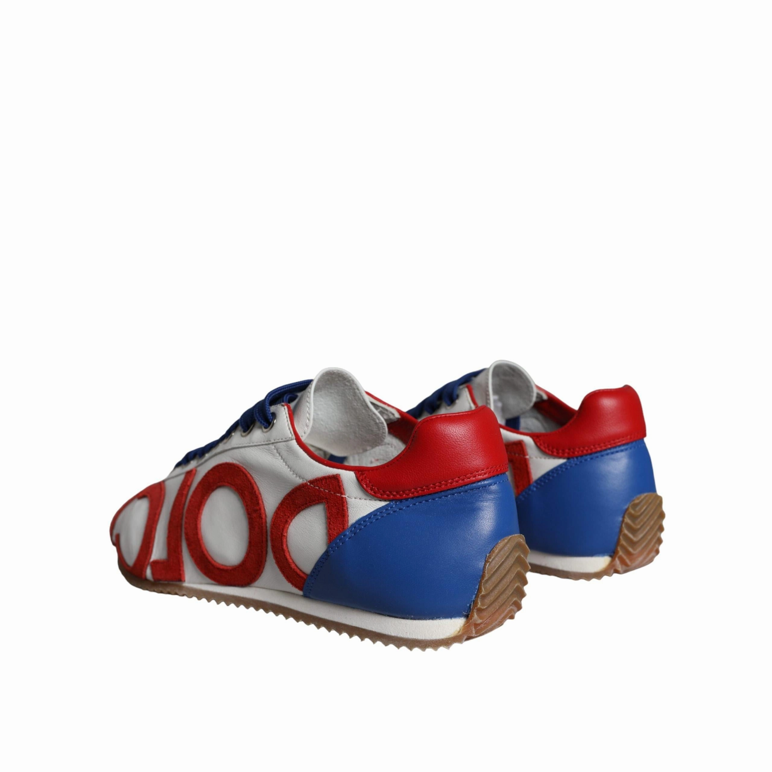 Teenage Sneakers Dolce & Gabbana Multicolor Leather Logo Casual Sneakers Shoes