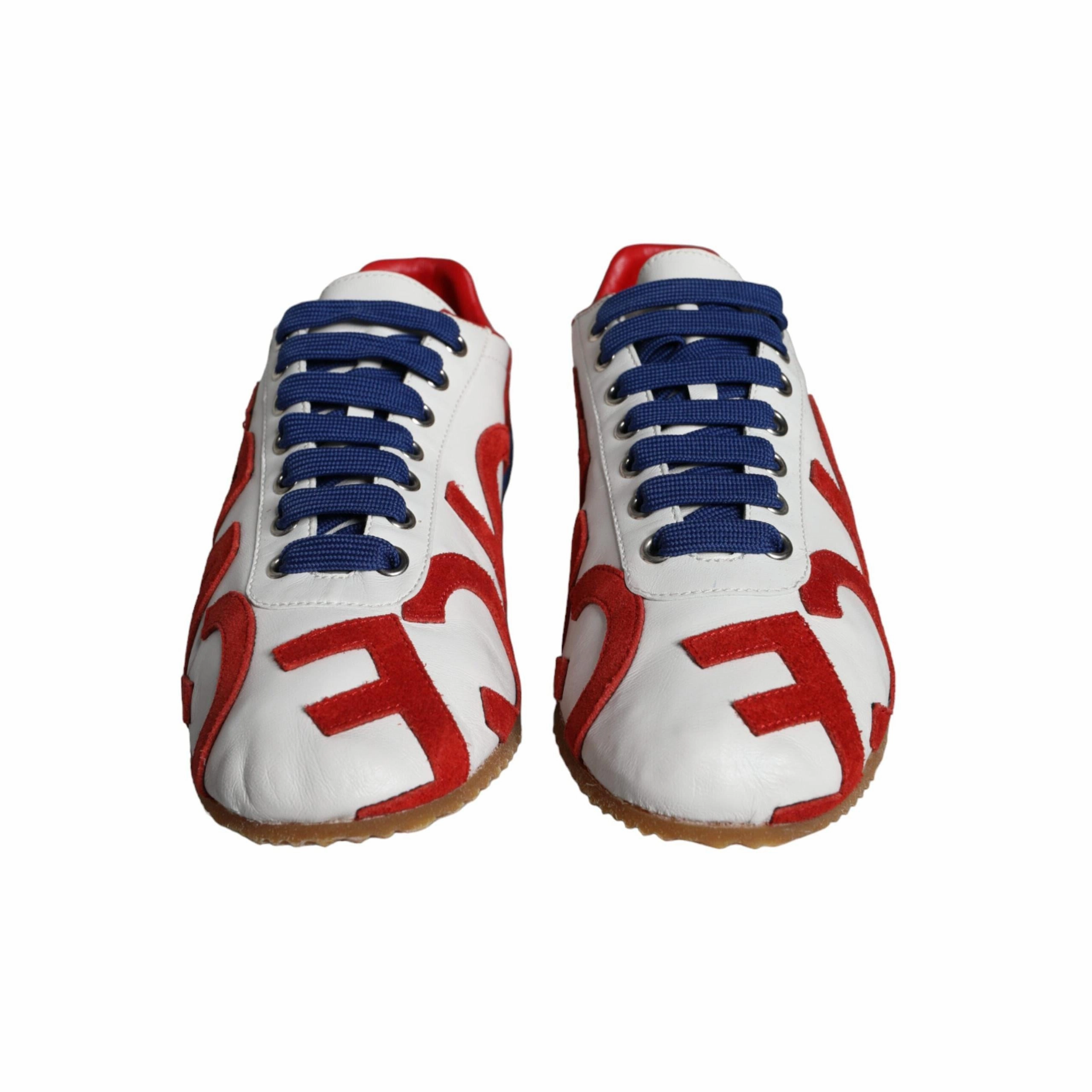 Half Marathon Sneakers Dolce & Gabbana Multicolor Leather Logo Casual Sneakers Shoes