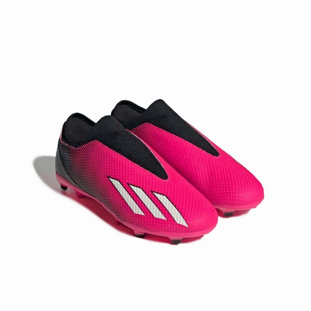 Soccer And Baseball Cleats The Same adidas - Kids' (Junior) X Speedportal.3 Laceless Firm Ground Soccer Cleats (GZ5061)