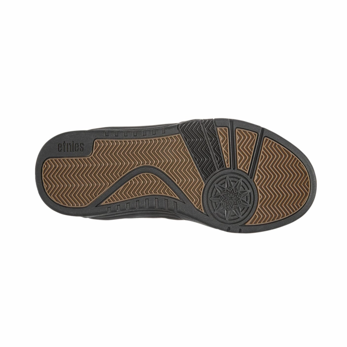 Day-Long Wear ETNIES 4102000147 003 ESTRELLA MN'S (Medium) Black/Black Suede & Synthetic & Textile Skate Shoes