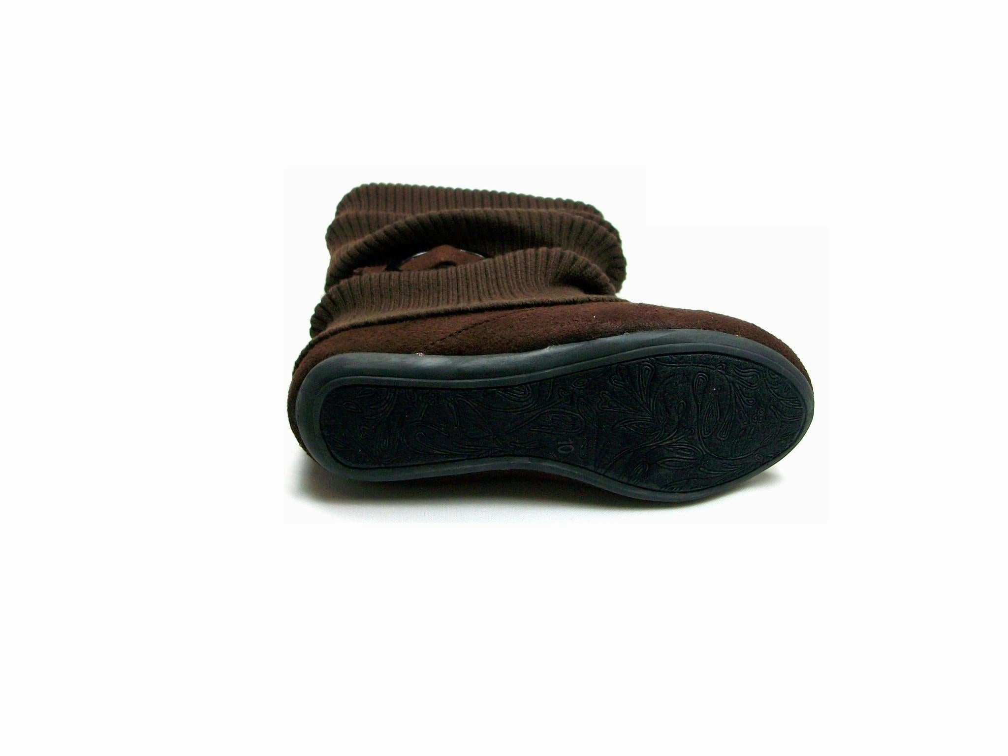 Girls Daysi-K Brown Tall Ruched Fold Over Knit Boots Adidas Originals Campus Casual Shoes