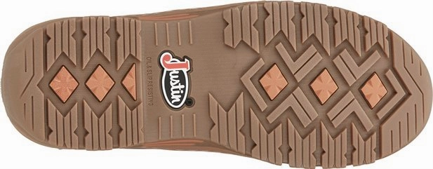 Composite Toe Work Boot Justin Men's 5" Waterproof Corbett Square EH Alloy Moc Toe Work Boot