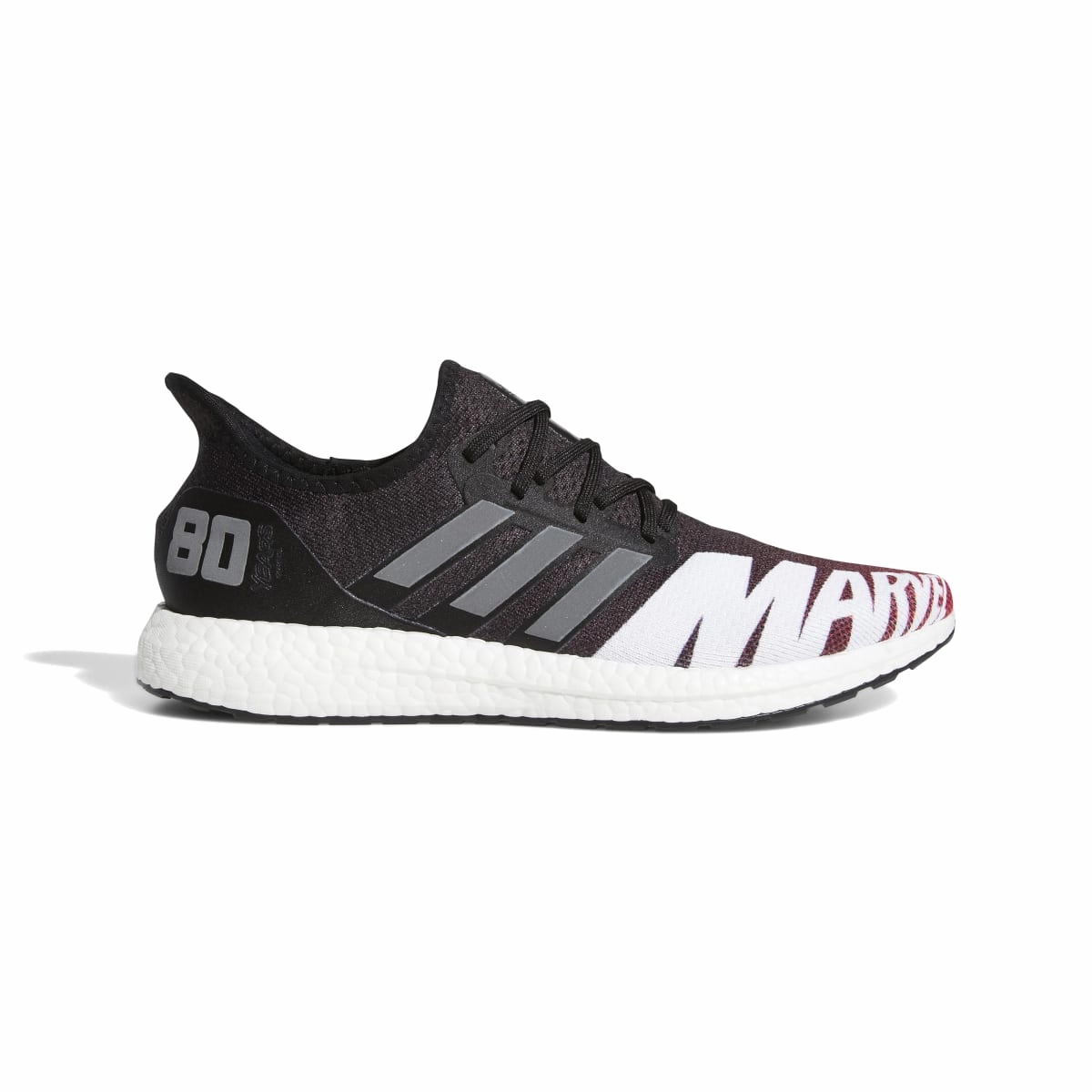 zipper Soft Land ADIDAS FY3005 AM4 MARVEL 80 VOL. 1 MN'S (Medium) Black/Red Textile Running Shoes