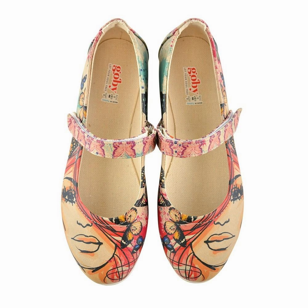 Beautiful Face Ballerinas Shoes GOB102 Style Pop