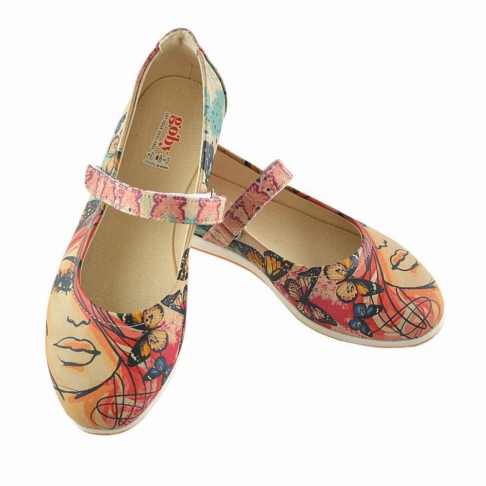 Beautiful Face Ballerinas Shoes GOB102 Peak Mode