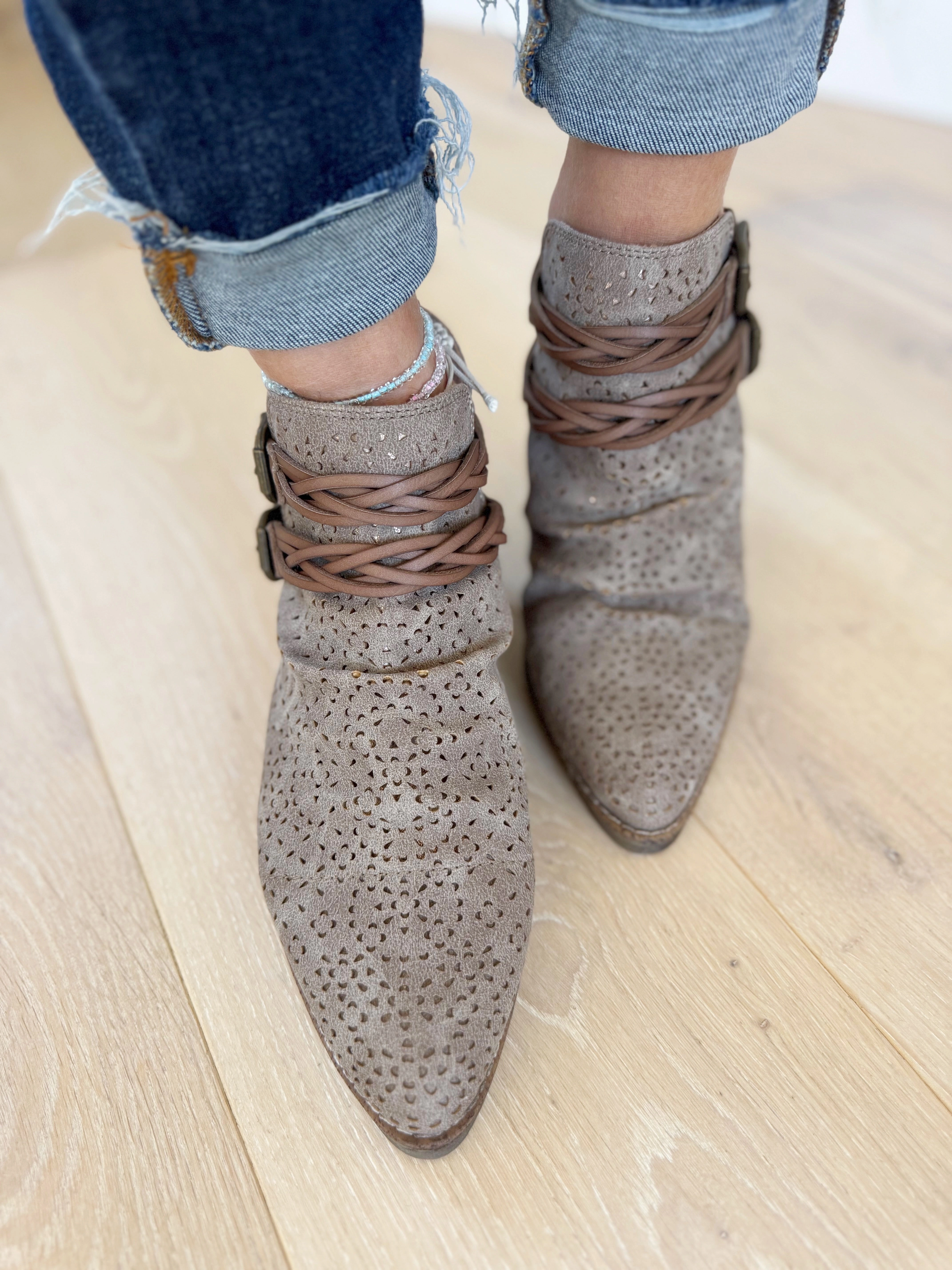 Adidas Shoe Palace Blowfish Make Time For Me Booties in Sea Mushroom