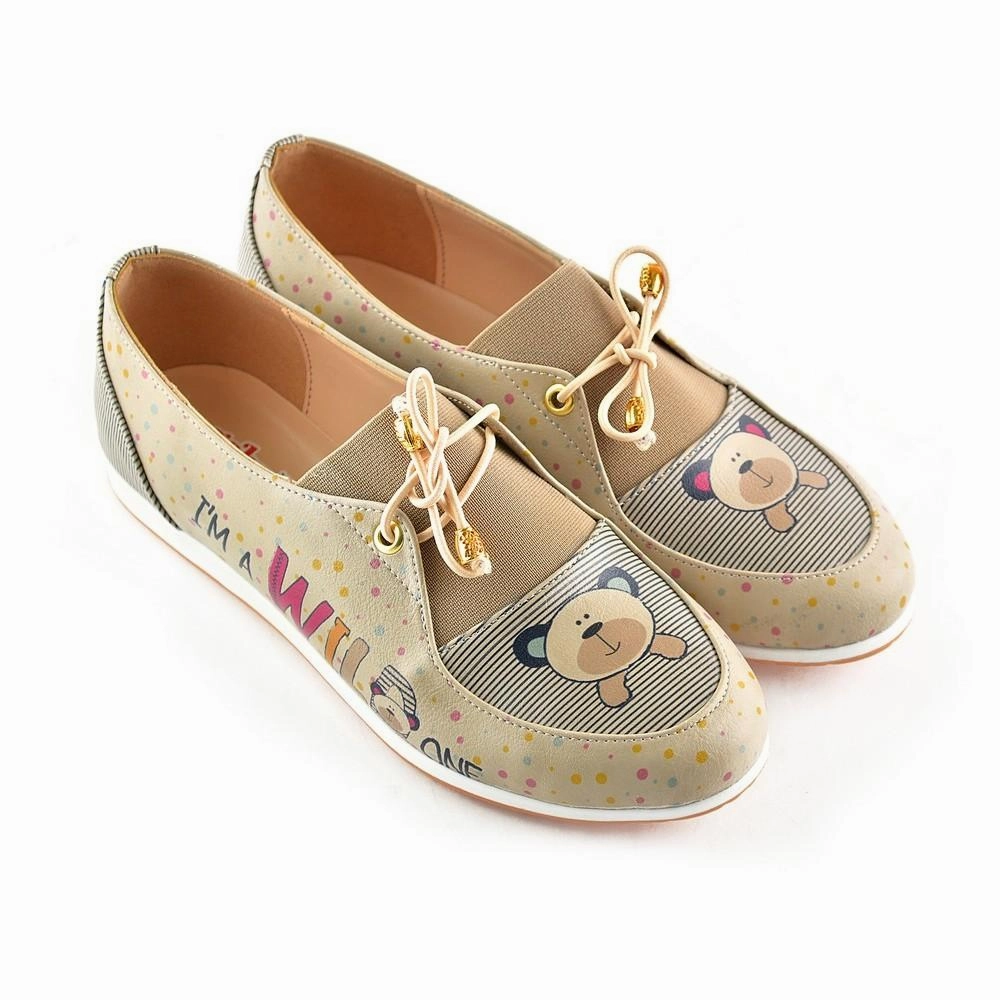 Modern Bold Anti Slip Little Bear Ballerinas Shoes OMR7311