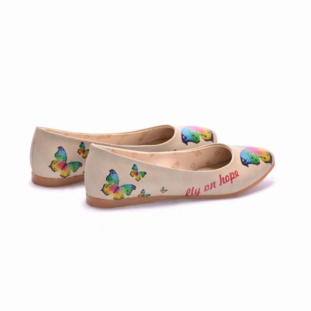 Colorful Butterfly Ballerinas Shoes 2012 Everywhere Fit
