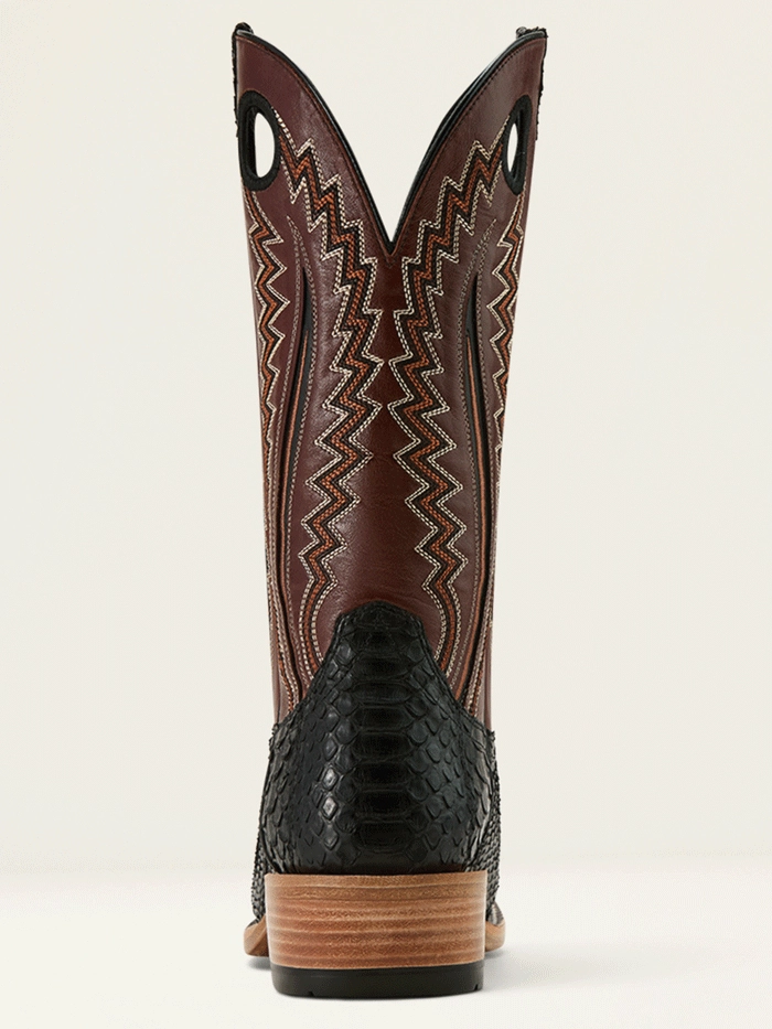 Worker Ariat 10058164 Mens Futurity Streak Python Cowboy Boot Matte Black