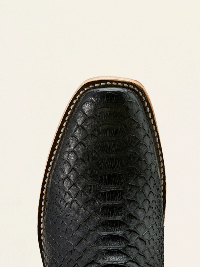 Ariat 10058164 Mens Futurity Streak Python Cowboy Boot Matte Black Best Work Boots For Pouring Concrete