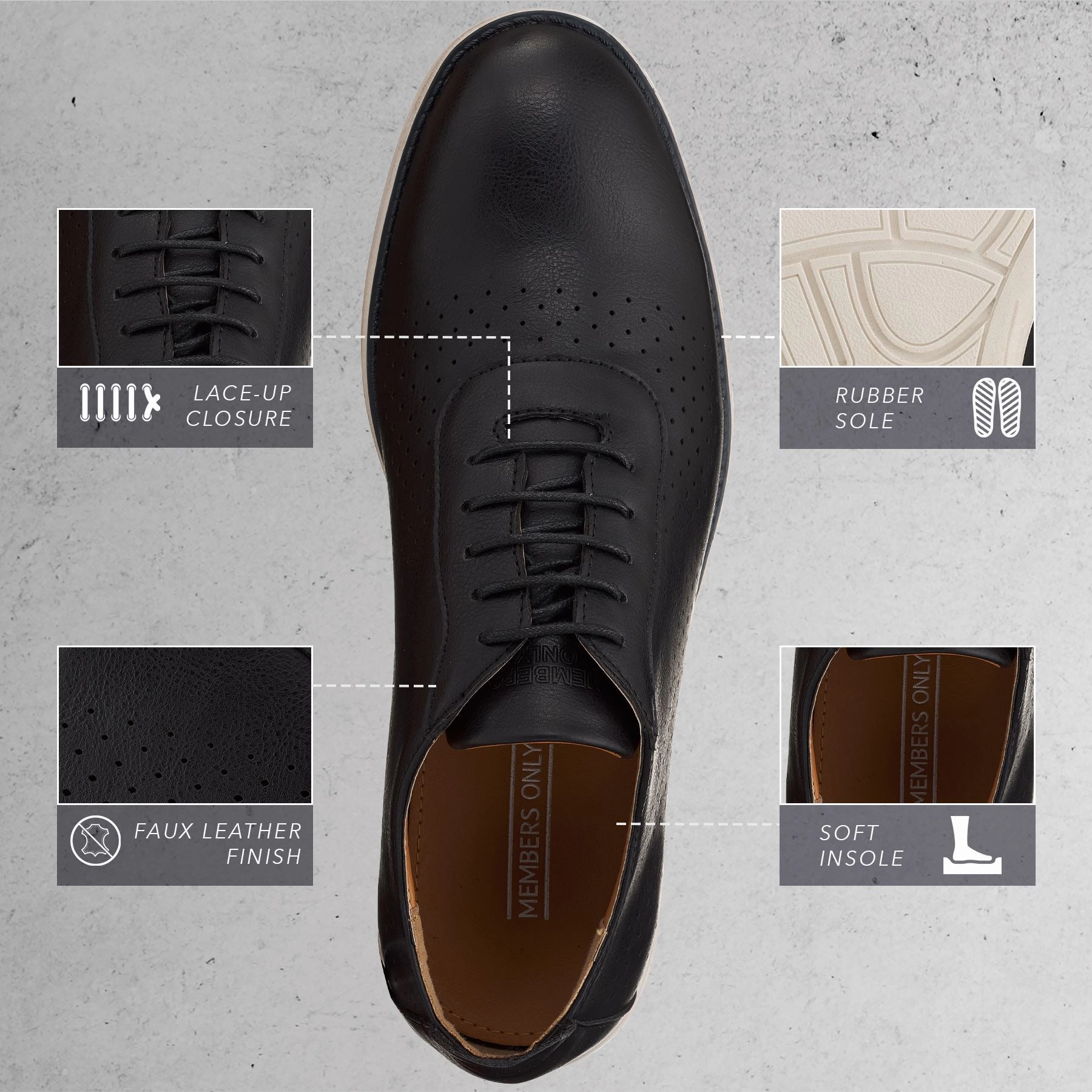 Asics Warranty Shoes Men's Grand Oxford Shoes