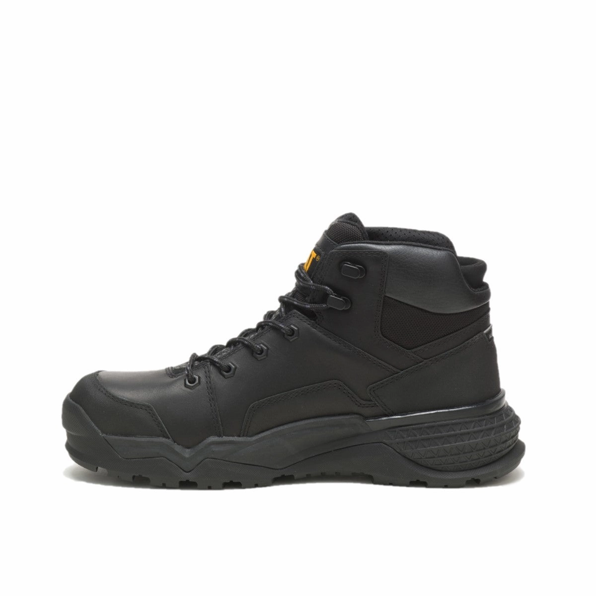 Traction Grip Shoes CATERPILLAR P91318-M PROVOKE WP AT MN'S (Medium) Black Leather Work Boots
