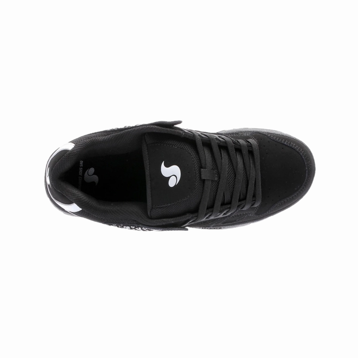 DVS F0000233971 CELSIUS MN'S (Medium) Black/White/Black Suede/Leather/Nubuck Skate Shoes Padded collar