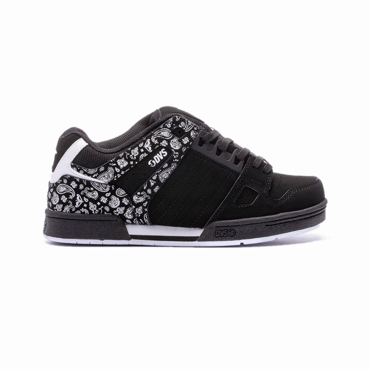 DVS F0000233971 CELSIUS MN'S (Medium) Black/White/Black Suede/Leather/Nubuck Skate Shoes Quick Comfort Fit