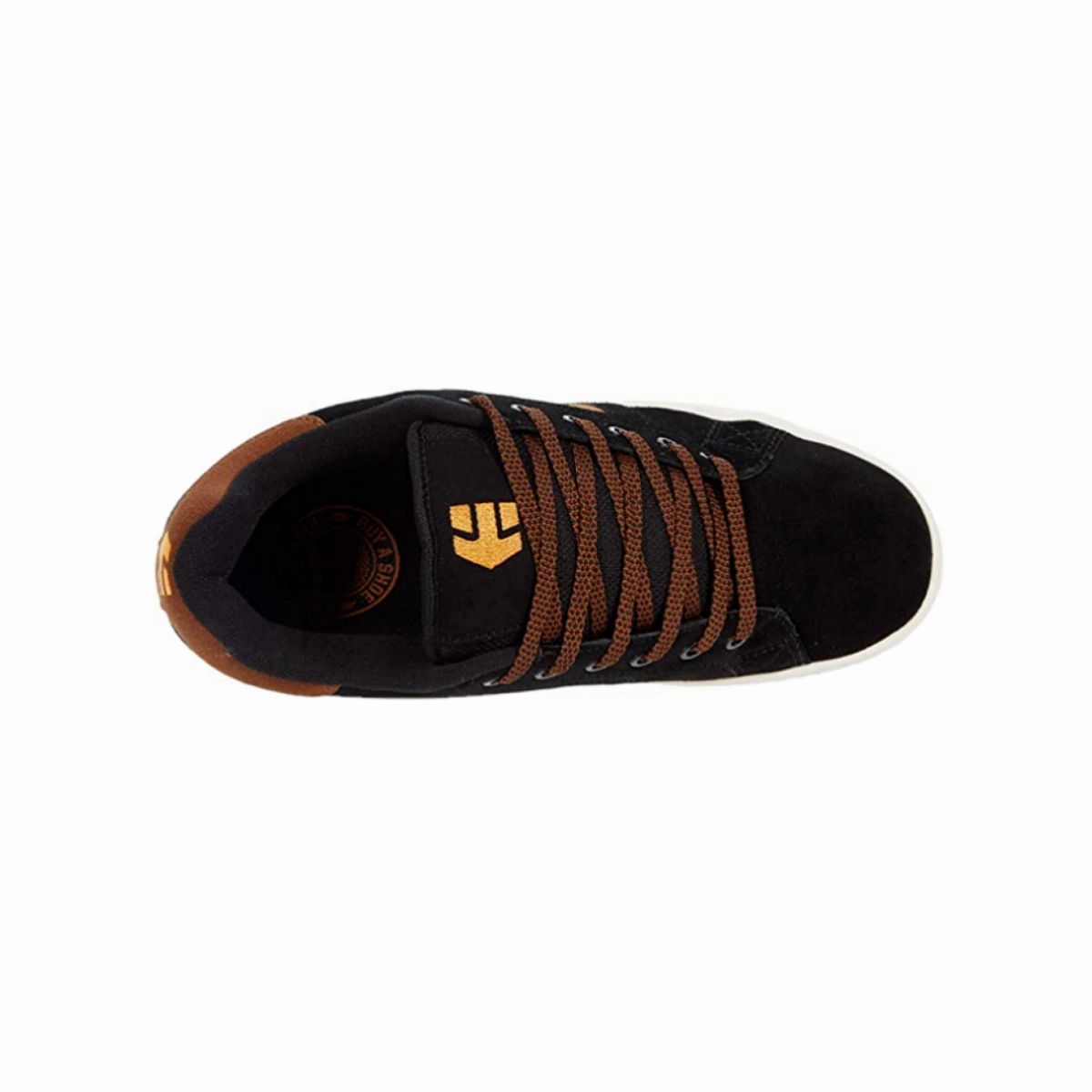 Cushioned Support ETNIES 4101000505 590 CALLI-CUT MN'S (Medium) Black/Brown Synthetic/Leather Skate Shoes