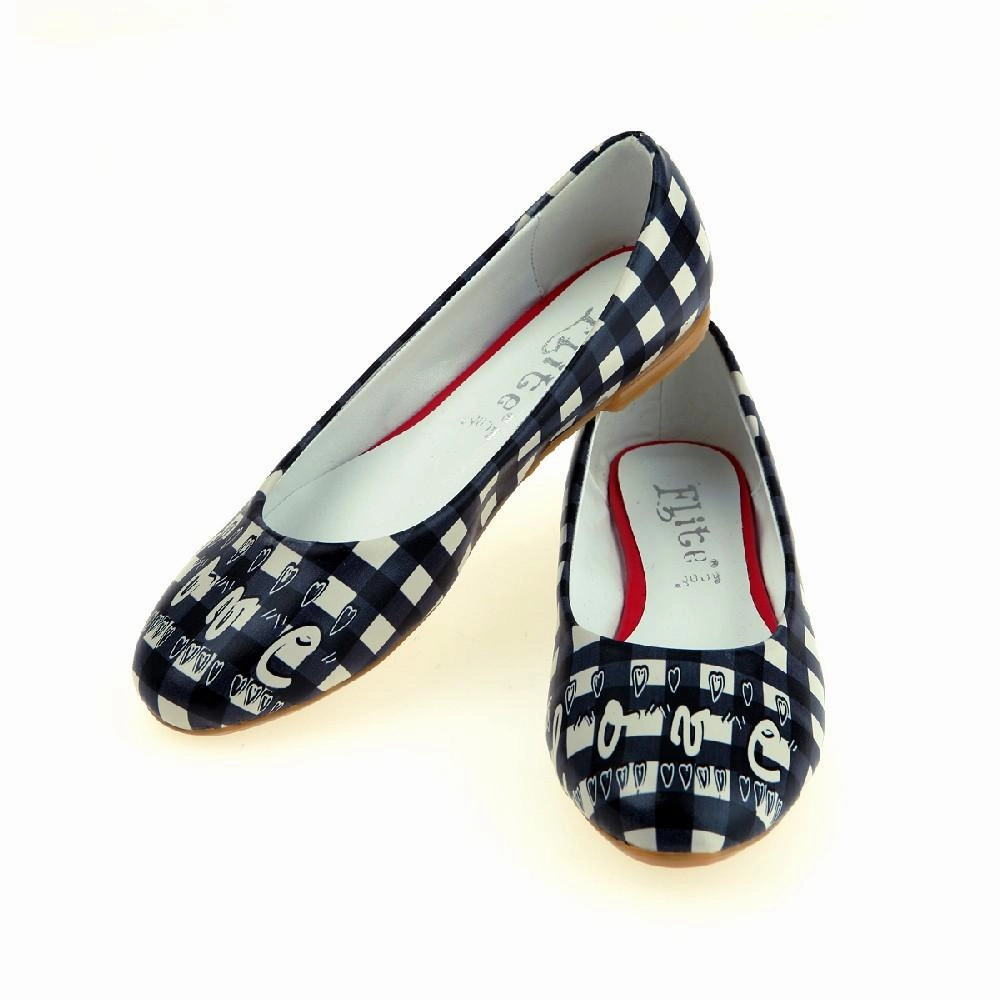 Night Glow Love Ballerinas Shoes 1048