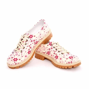Global Cool Lace Tie Lovely Flower Oxford Shoes TMK5504