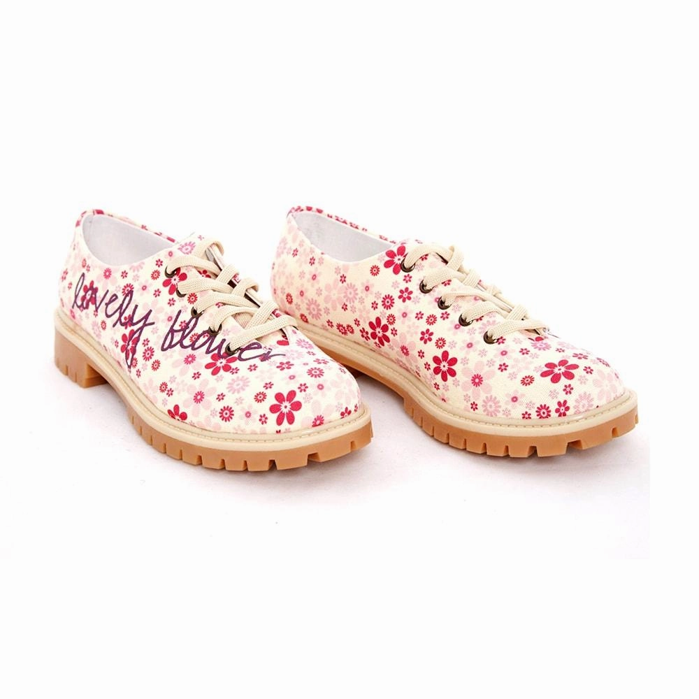 Lovely Flower Oxford Shoes TMK5504 Vintage Love Team Match