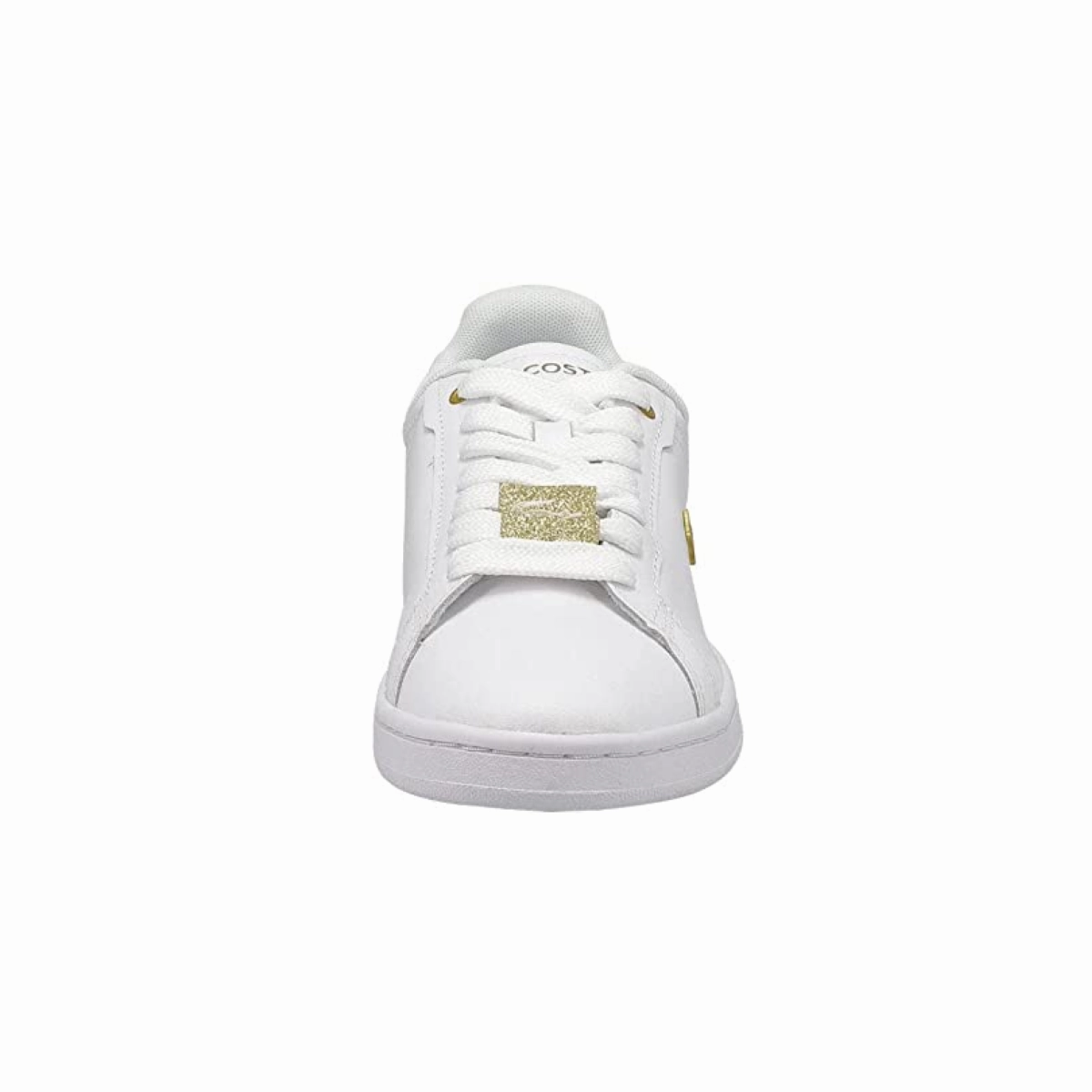 Travel Mood Subway Go LACOSTE 7-45SFA0055216 CARNABY PRO 123 WMN'S (Medium) White/Gold Leather & Synthetic Lifestyle Shoes