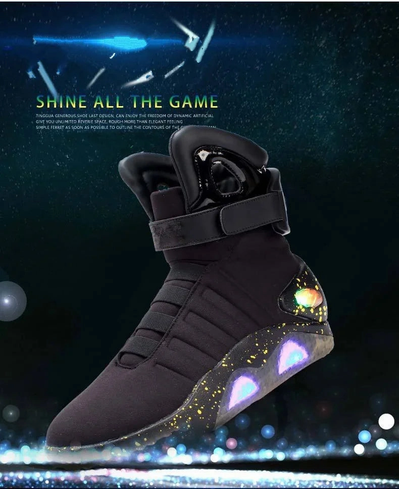 Felipe Gustavo Adidas Shoes LumeGlow Light-Up LED Boots with Remote Control  Shine in Style for Men and Women