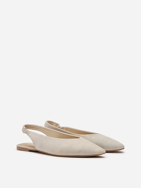 Drop Shoes And Flat Feet LUNA BLU Ivory Slingback Shoes