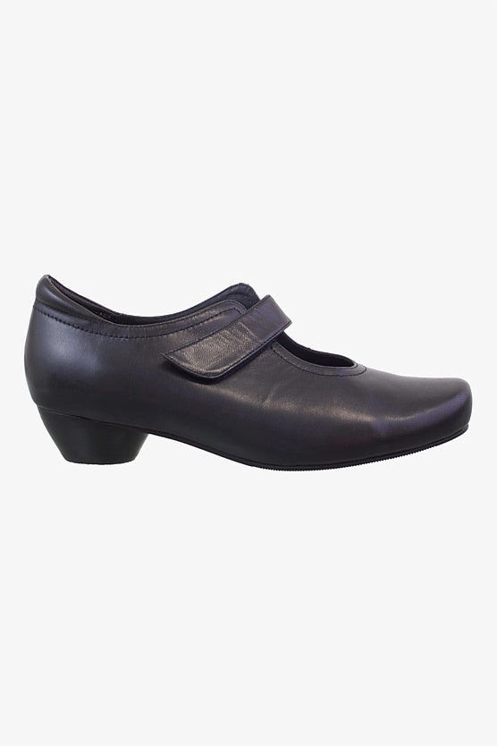 Wedding guest Office Mode Klouds Deva Black Leather Heel