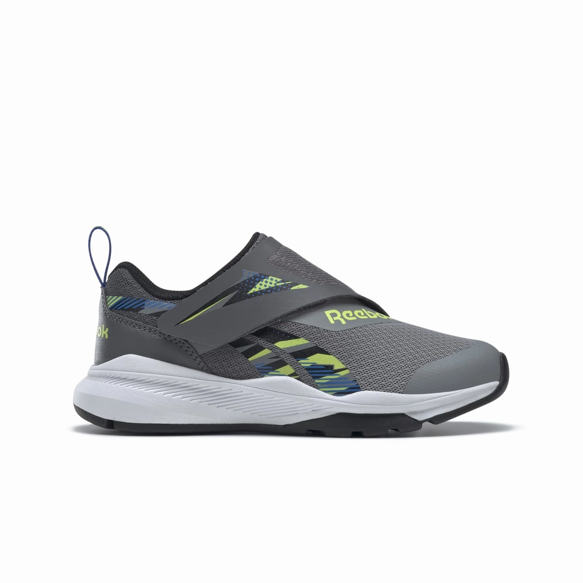 boho vibe Coastal Mood REEBOK HQ4014 EQUAL FIT YTH'S (Medium) Grey/Black/Grey Synthetic & Textile Running Shoes