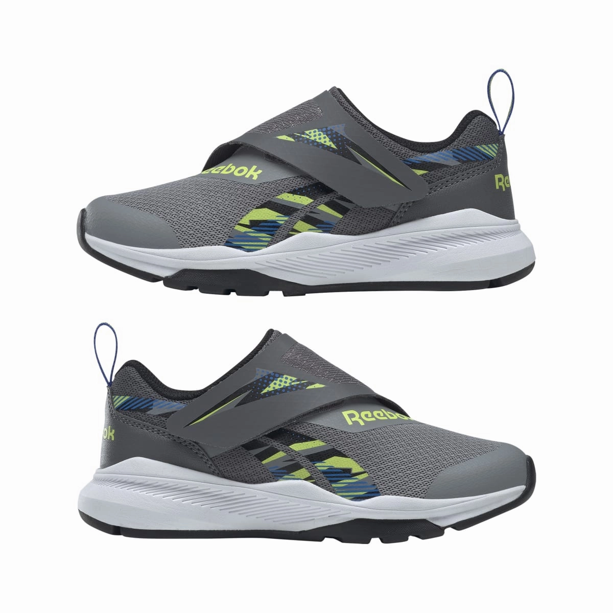 Commuter Friendly REEBOK HQ4014 EQUAL FIT YTH'S (Medium) Grey/Black/Grey Synthetic & Textile Running Shoes