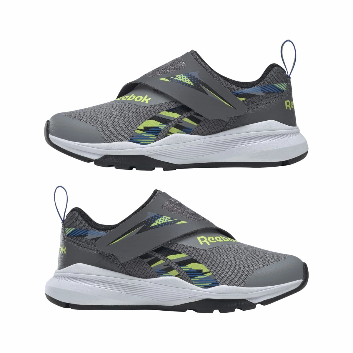 REEBOK HQ4014 EQUAL FIT YTH'S (Medium) Grey/Black/Grey Synthetic & Textile Running Shoes Outdoor Feel Comfort Line